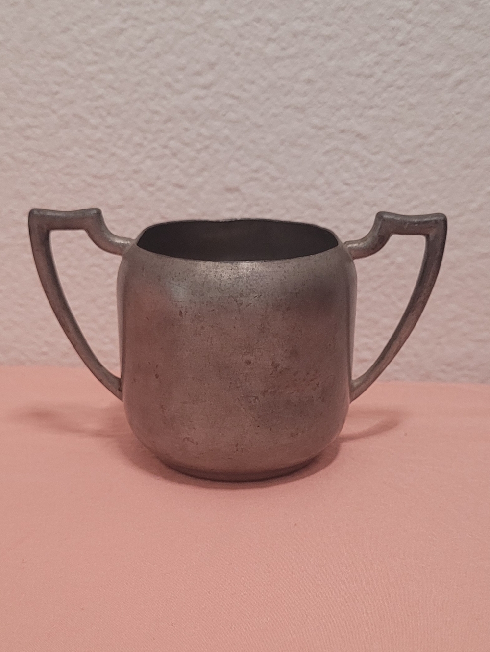 Vintage Old English Pewter Sugar Bowl